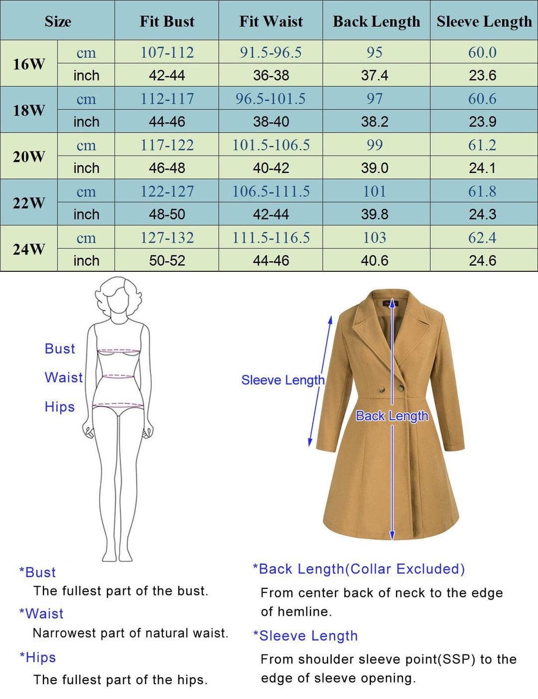 HN Lapel Collar Overcoat Long Sleeve Defined Waist A-Line Coat - Hanna Nikole