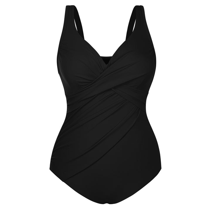 Hanna Nikole Womens One Piece Swimsuits, Plus Size Bathing Suit Tummy Control, High Coverage Swimwear