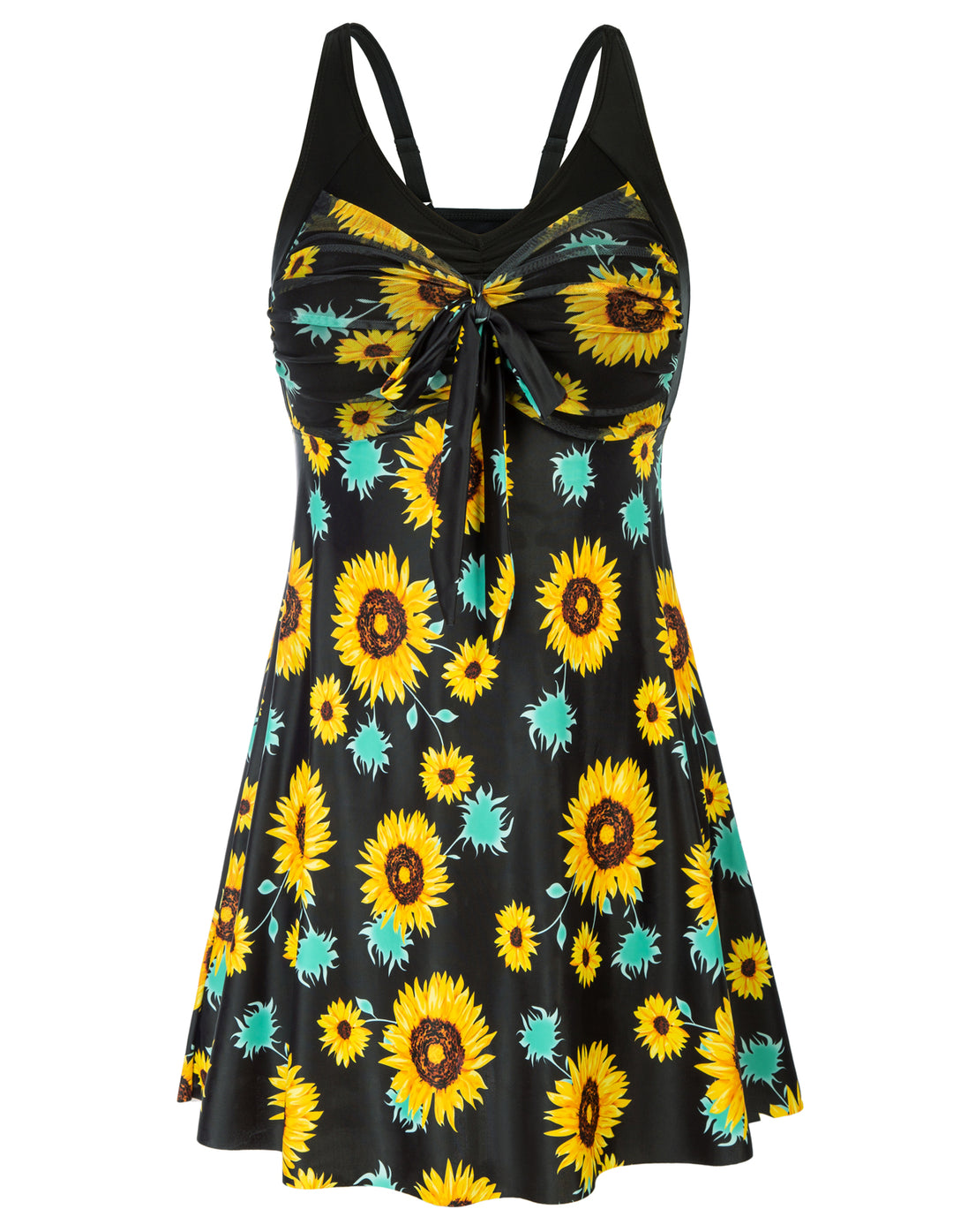 Separated V-Neck Adjustable Tankini Set