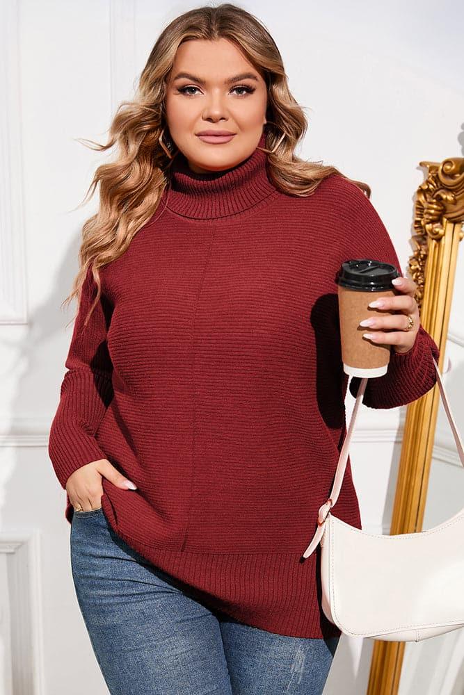 Plus size turtleneck sweater best sale