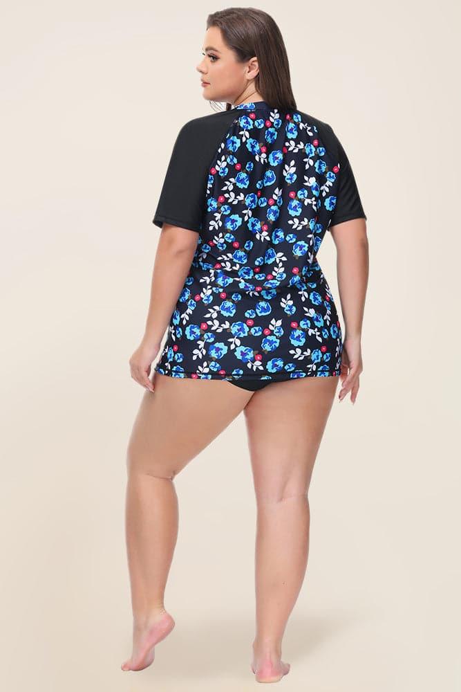 HN Women Plus Size Beach T-Shirt Loose Fit Short Sleeve Crew Neck Tops - Hanna Nikole