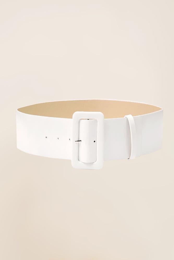 Unatoiry PU Compact And Lightweight Waistband For On Go Fashionistas Waist  Belts For Women Ladies Wide Belt white