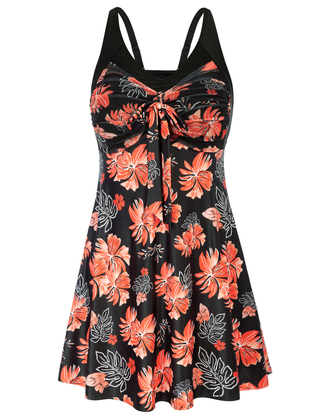 Separated V-Neck Adjustable Tankini Set