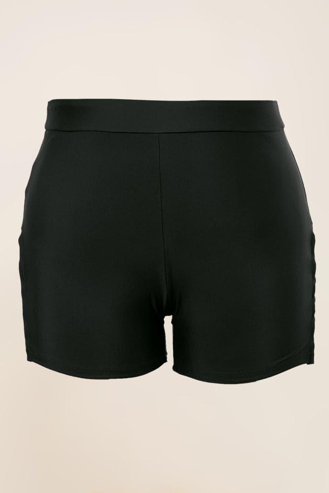 HN Women Plus Size 2pcs Set Padded Tops+High Waist Briefs Tankini - Hanna Nikole#color_black