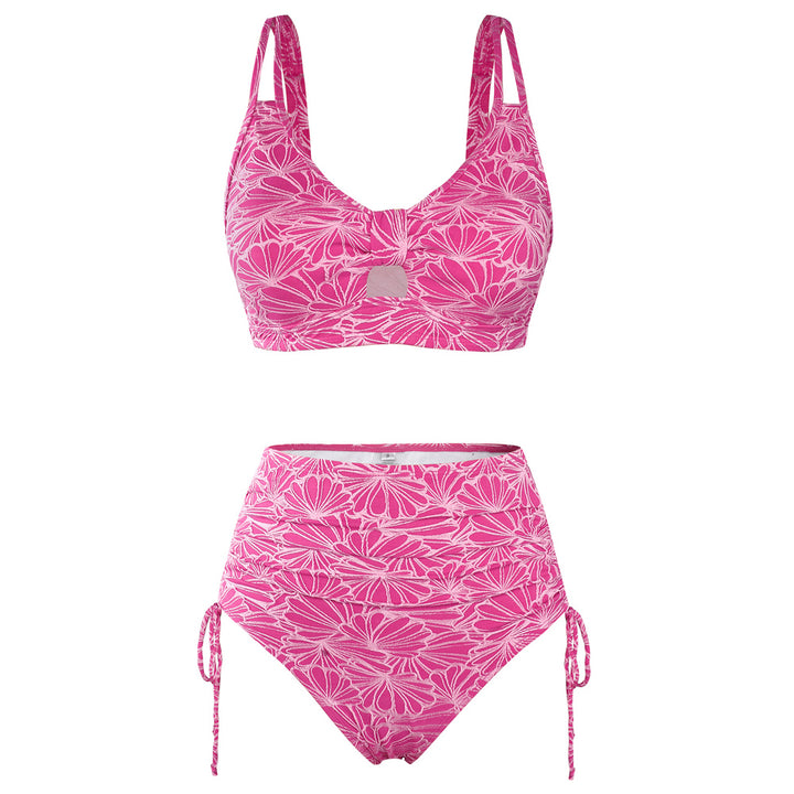 Hanna Nikole High Waisted Bikini Sets for Women, Tummy Control Swimsuits, Jacquard Modes Bathing Suit Bikini