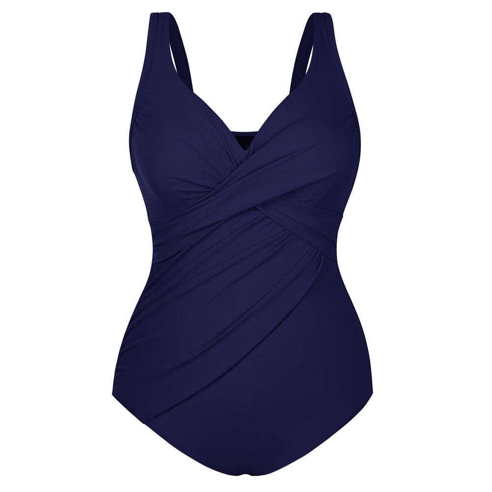 Hanna Nikole Womens One Piece Swimsuits, Plus Size Bathing Suit Tummy Control, High Coverage Swimwear