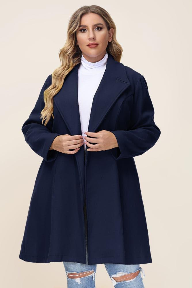 Plus size a deals line coat