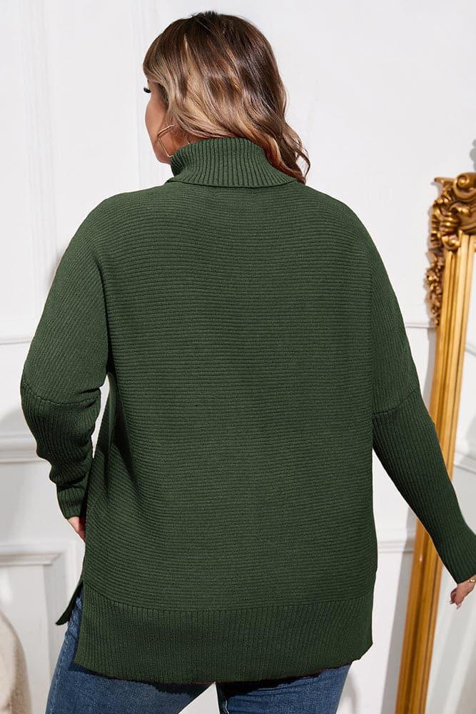 Plus size oversized turtleneck sweater hotsell