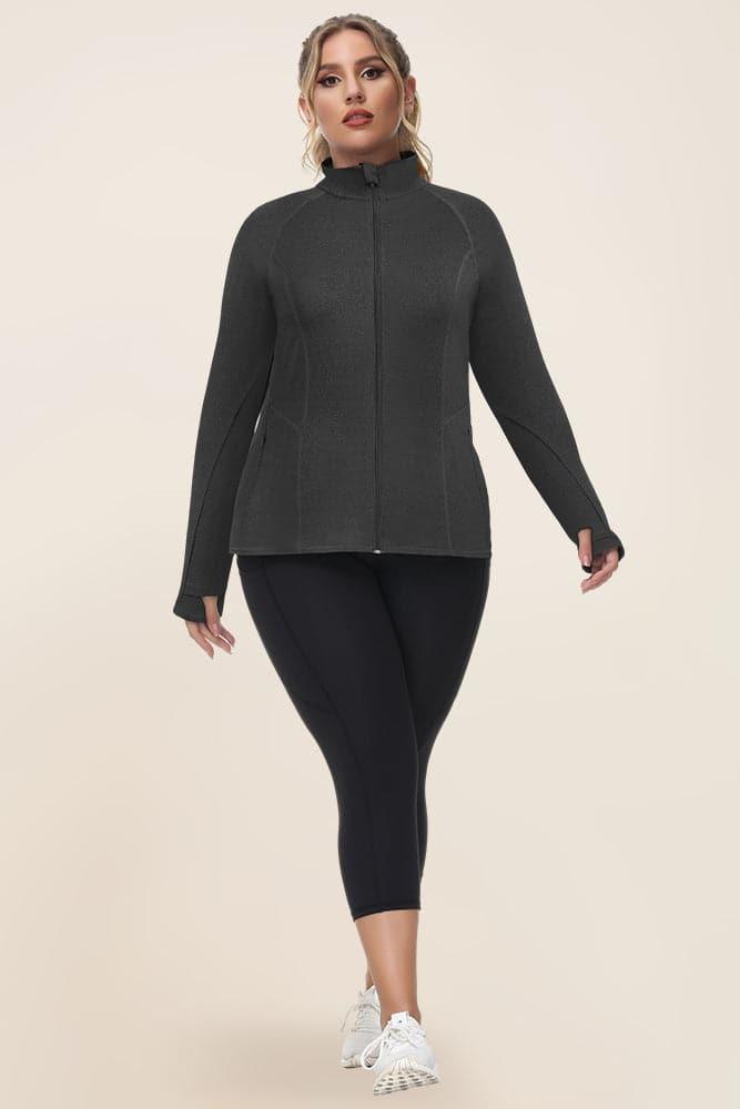 Plus size shop yoga jacket