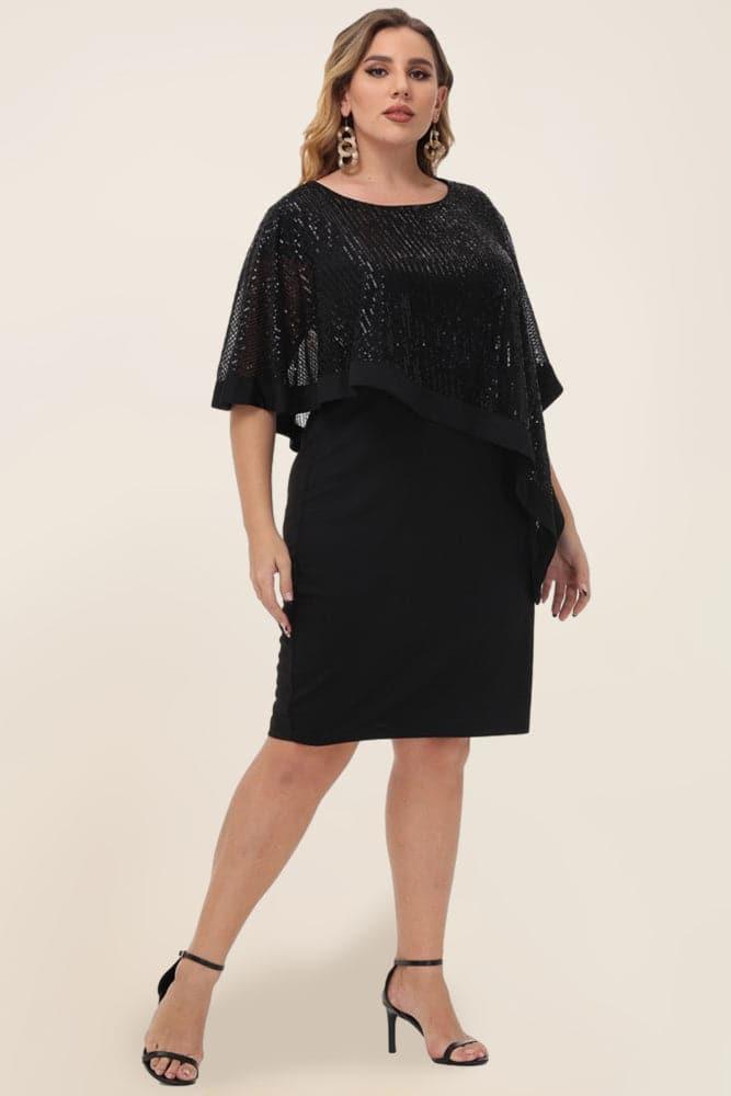 slim fit dress slacks Primavera Curvy V-Neck Sequin Prom Dress 14043 main image 1