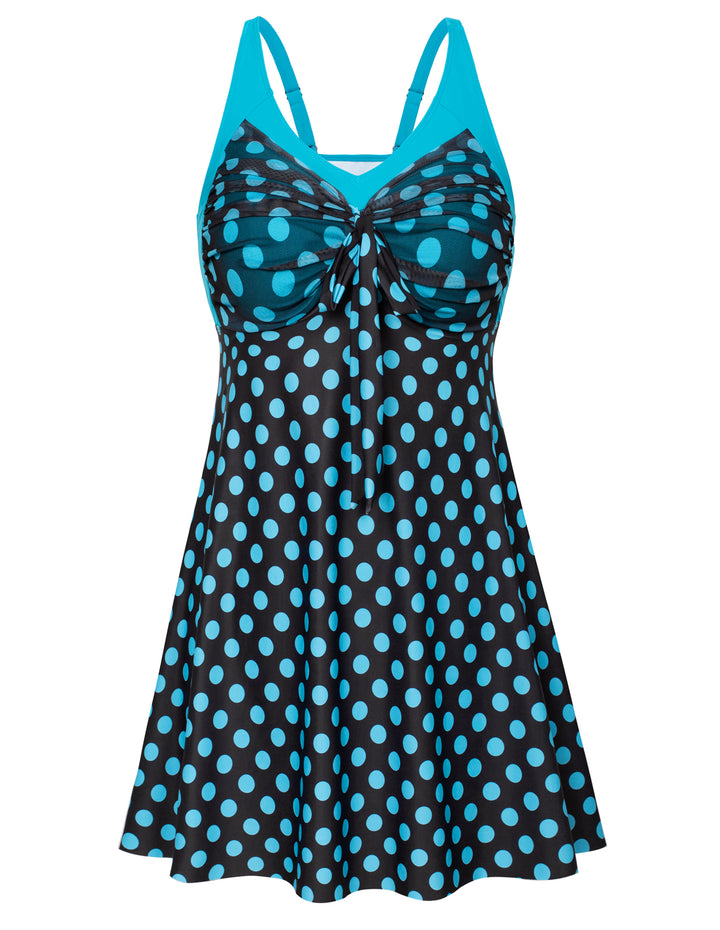 Separated V-Neck Adjustable Tankini Set