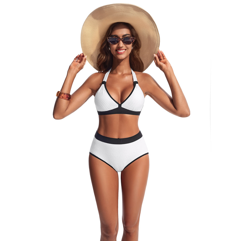 Hanna Nikole Popular Swimsuits, Womens Swimsuits, Textured Bathing Suit Tummy Control, Sexy Bikini