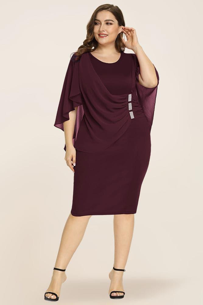 Plus size overlay dress online