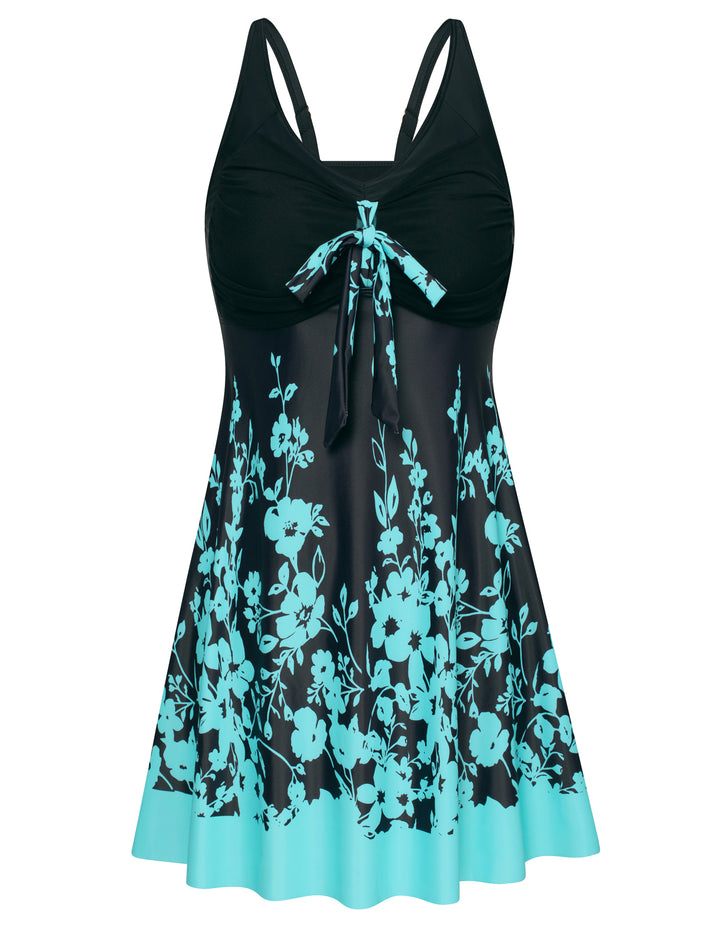 Separated V-Neck Adjustable Tankini Set