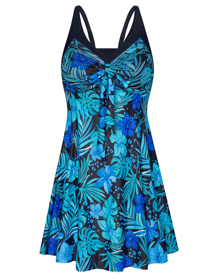 Separated V-Neck Adjustable Tankini Set