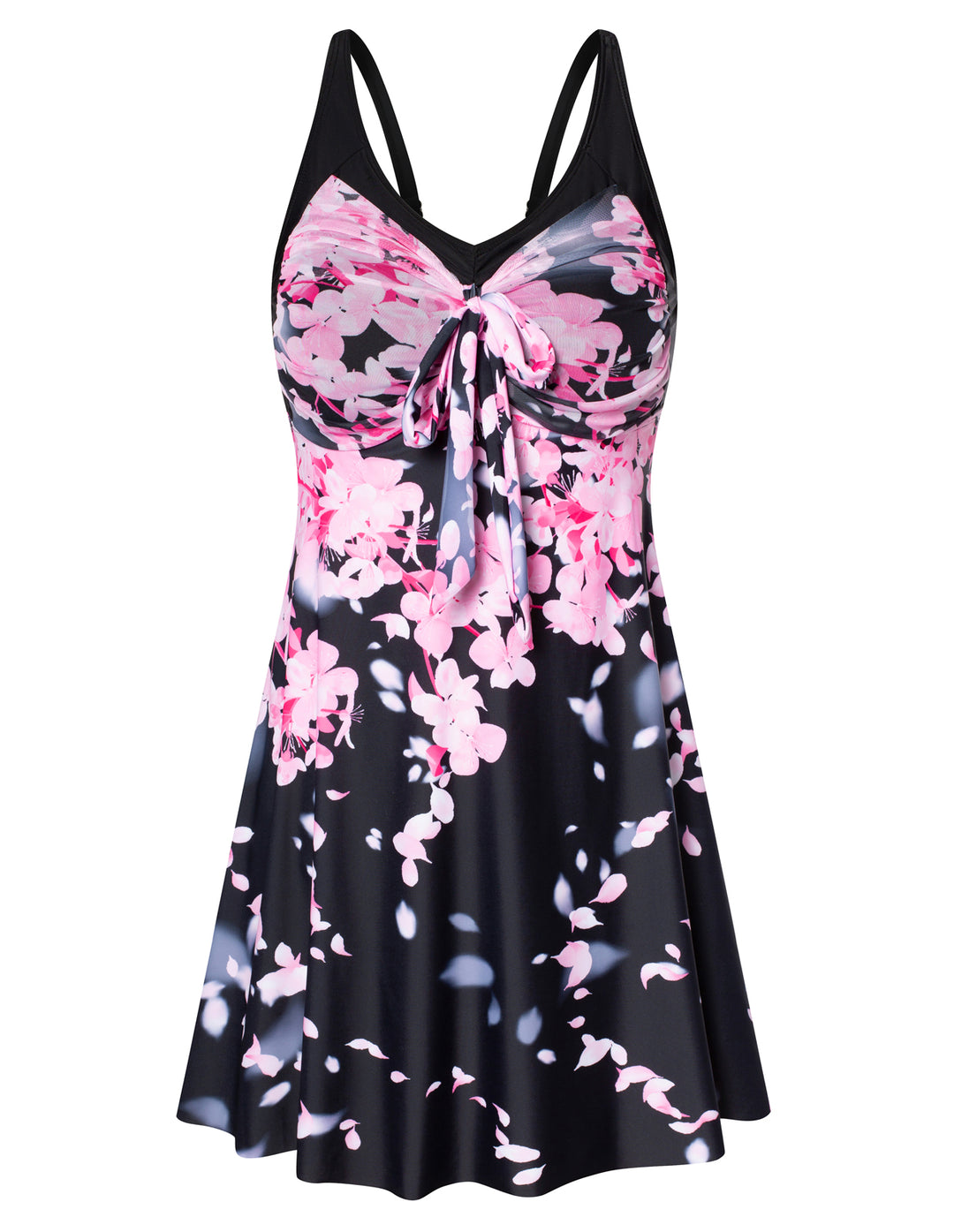 Separated V-Neck Adjustable Tankini Set