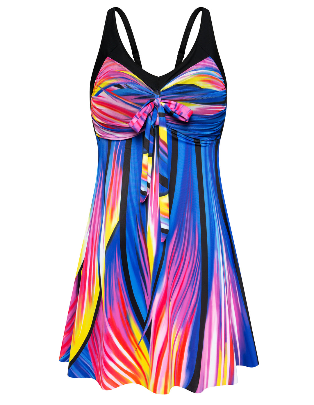 Separated V-Neck Adjustable Tankini Set