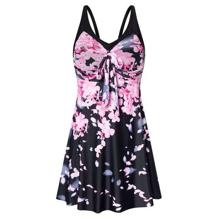 Separated V-Neck Adjustable Tankini Set