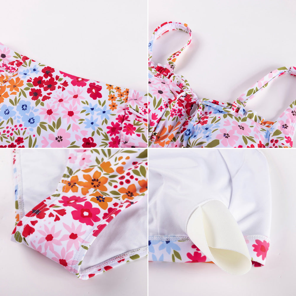 Hanna Nikole Modest Swimsuits for Women 2026, High Waisted Bikini Sets Tummy Control, Tie Cut-Out Bathing Suits