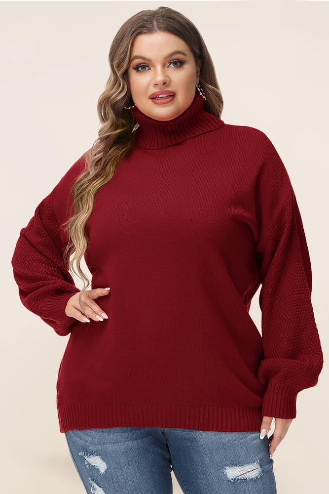 Women's plus outlet size turtleneck sweater