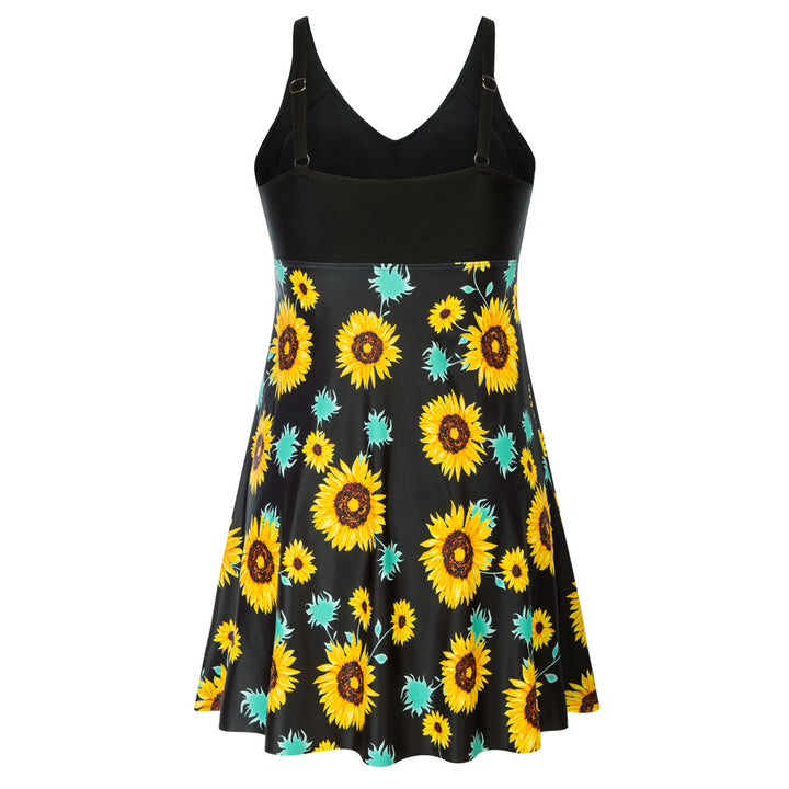 Separated V-Neck Adjustable Tankini Set