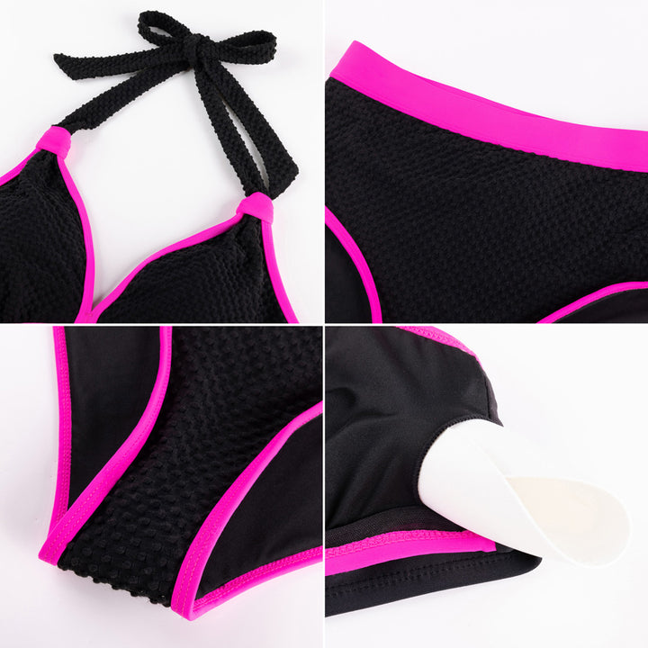 Hanna Nikole Popular Swimsuits, Womens Swimsuits, Textured Bathing Suit Tummy Control, Sexy Bikini