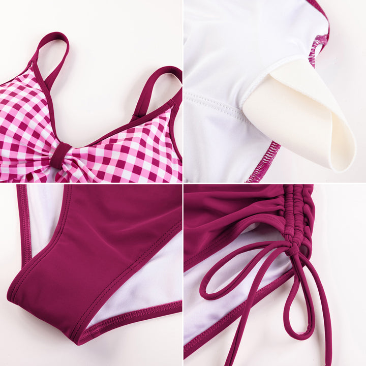 Hanna Nikole Women One Piece Swimsuit Ruffle Cutout Slimming Monokini Tummy Control Bathing Suit High Waisted Sexy Beachwear