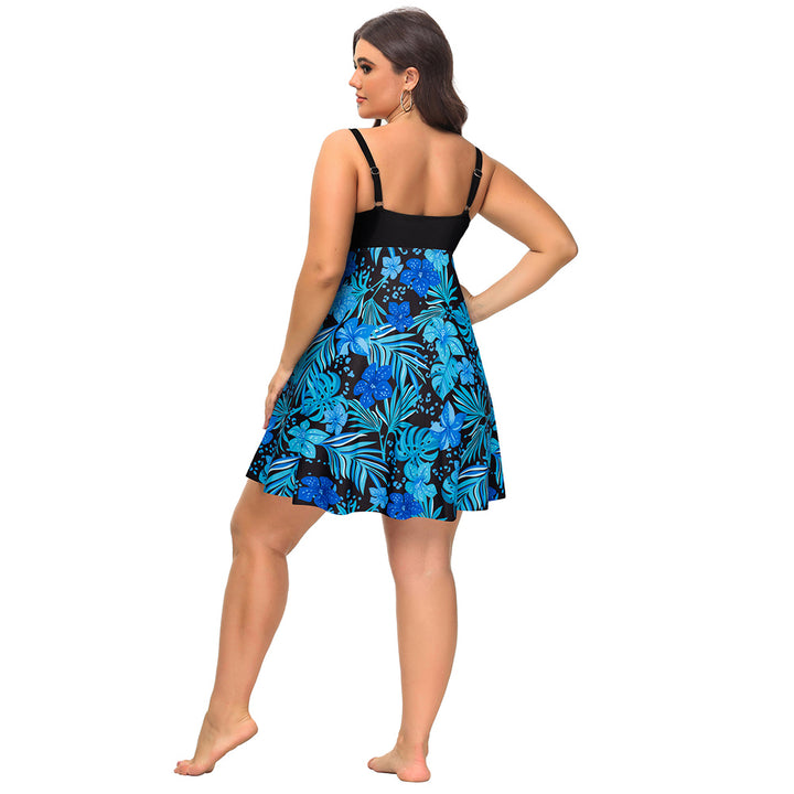 Separated V-Neck Adjustable Tankini Set