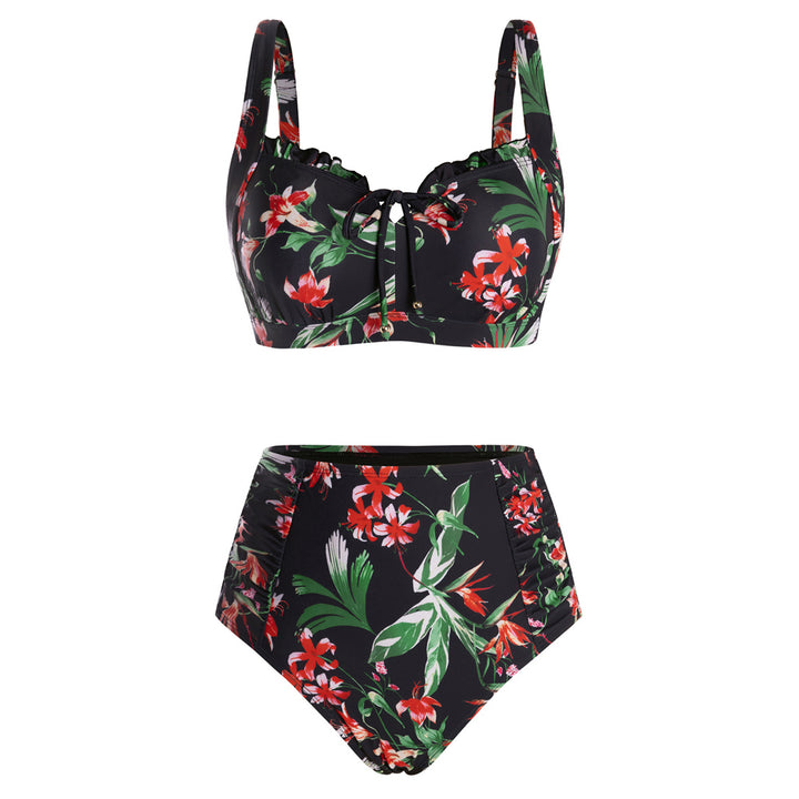 Hanna Nikole Modest Swimsuits for Women 2026, High Waisted Bikini Sets Tummy Control, Tie Cut-Out Bathing Suits