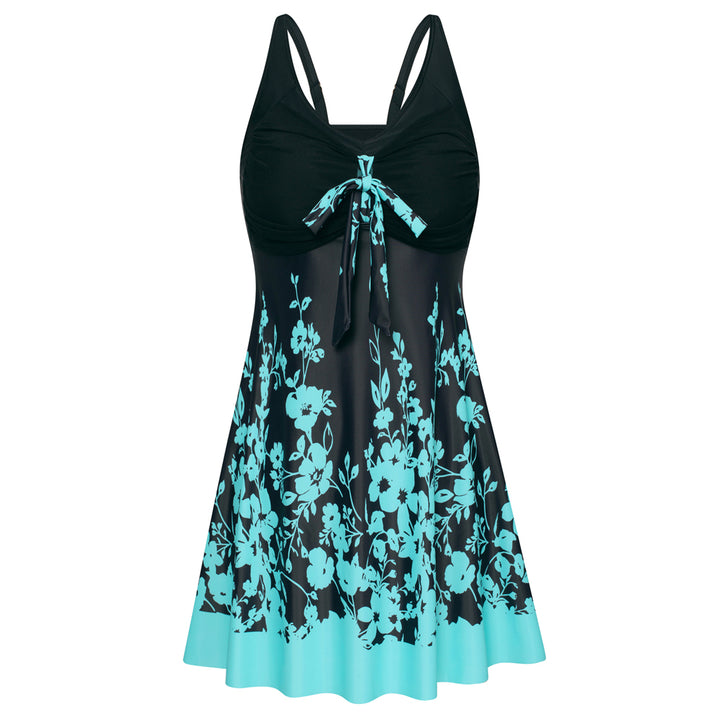 Separated V-Neck Adjustable Tankini Set