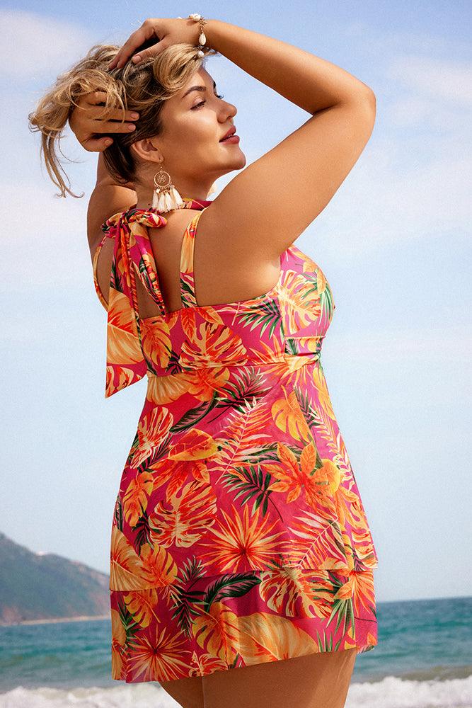 Womens Swimsuits Plus Size Two Piece Swim Dress Plus Size Swim