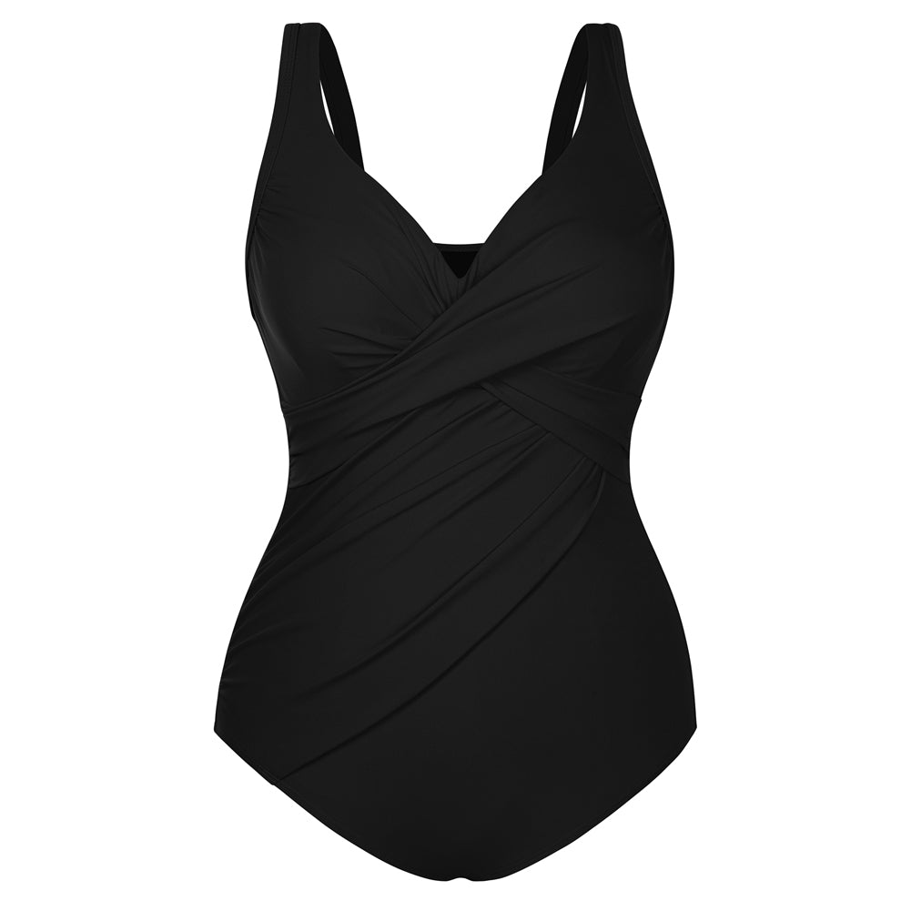 Hanna Nikole Womens One Piece Swimsuits, Plus Size Bathing Suit Tummy Control, High Coverage Swimwear