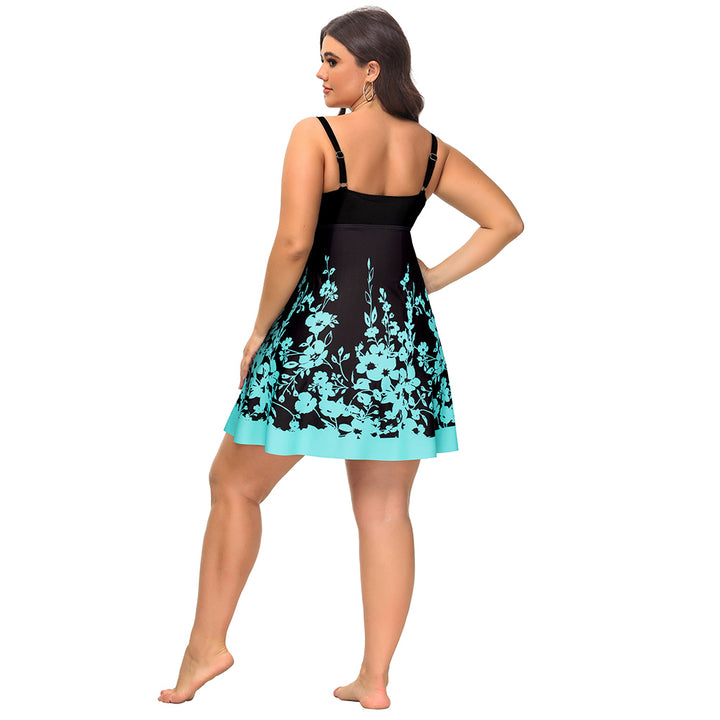 Separated V-Neck Adjustable Tankini Set