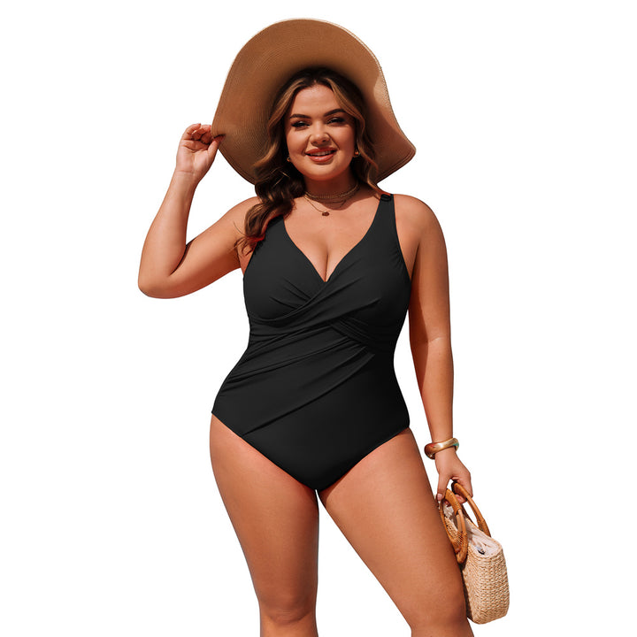 Hanna Nikole Womens One Piece Swimsuits, Plus Size Bathing Suit Tummy Control, High Coverage Swimwear