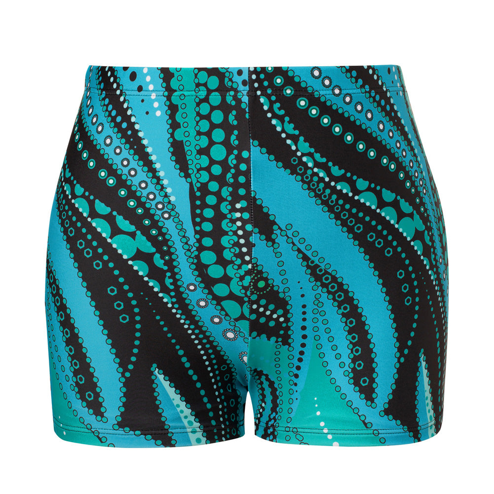 KK Women 2pcs Set Swimsuit Front Slit Padded Swim Dress+High Waist Briefs