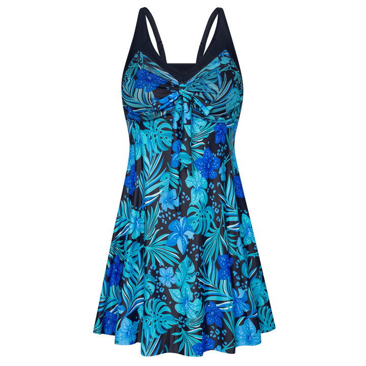 Separated V-Neck Adjustable Tankini Set