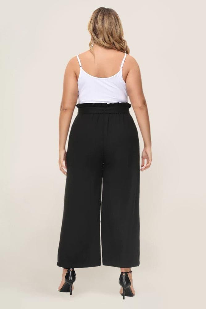 HN Women Plus Size Outdoor Pants Elastic Drawstring Waist Multi