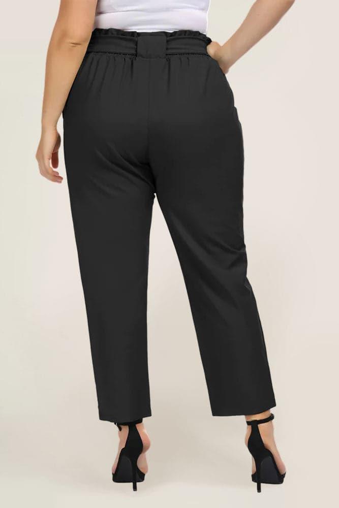 Women's Plus Size Casual Slim Fit Cropped Pants - Hanna Nikole