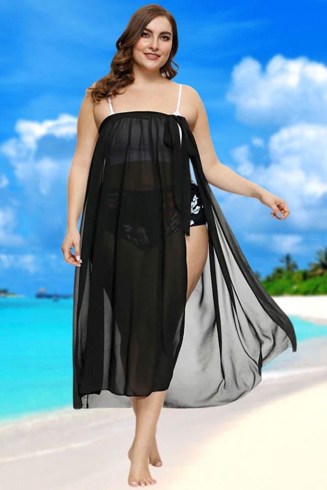 Chiffon Sarong Beach Swimsuit Multi-way Cover-up - Hanna Nikole