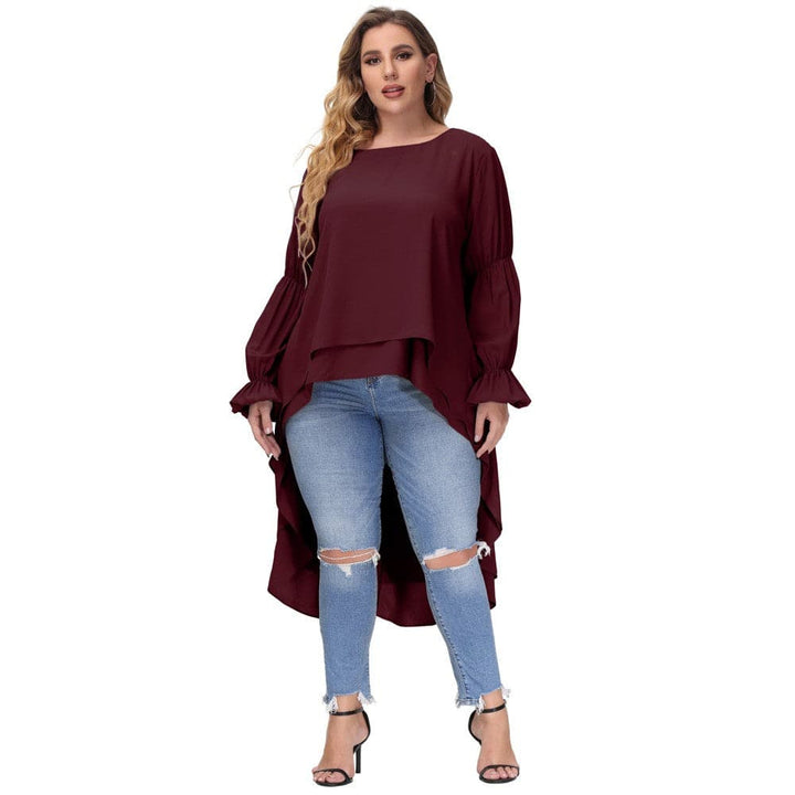 Women's plus size sales high low tops