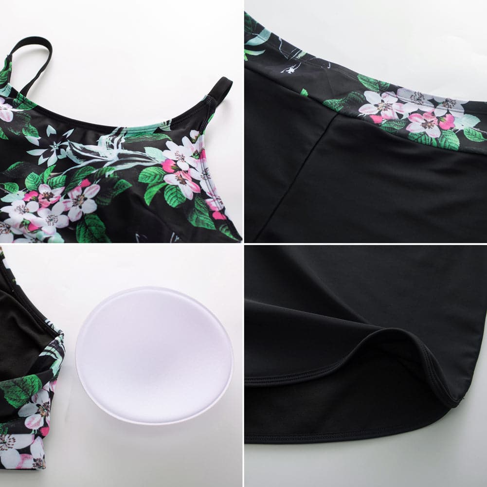HN Women Plus Size 3pcs Set Swimsuit Hooded Swim Jacket+Padded Tops+Br –  Hanna Nikole